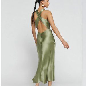Reformation Petites Casette Silk Dress - 2P